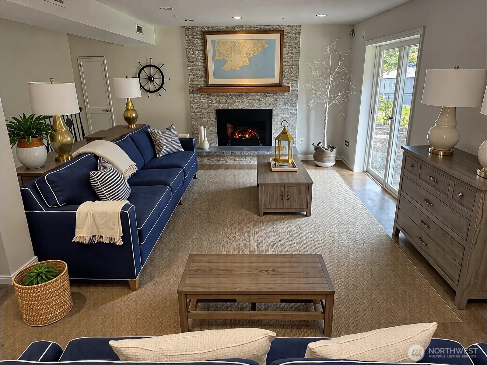 21923 3rd Place West Bothell, WA 98021 - Photo 16 of 19 a living room with furniture and a fireplace