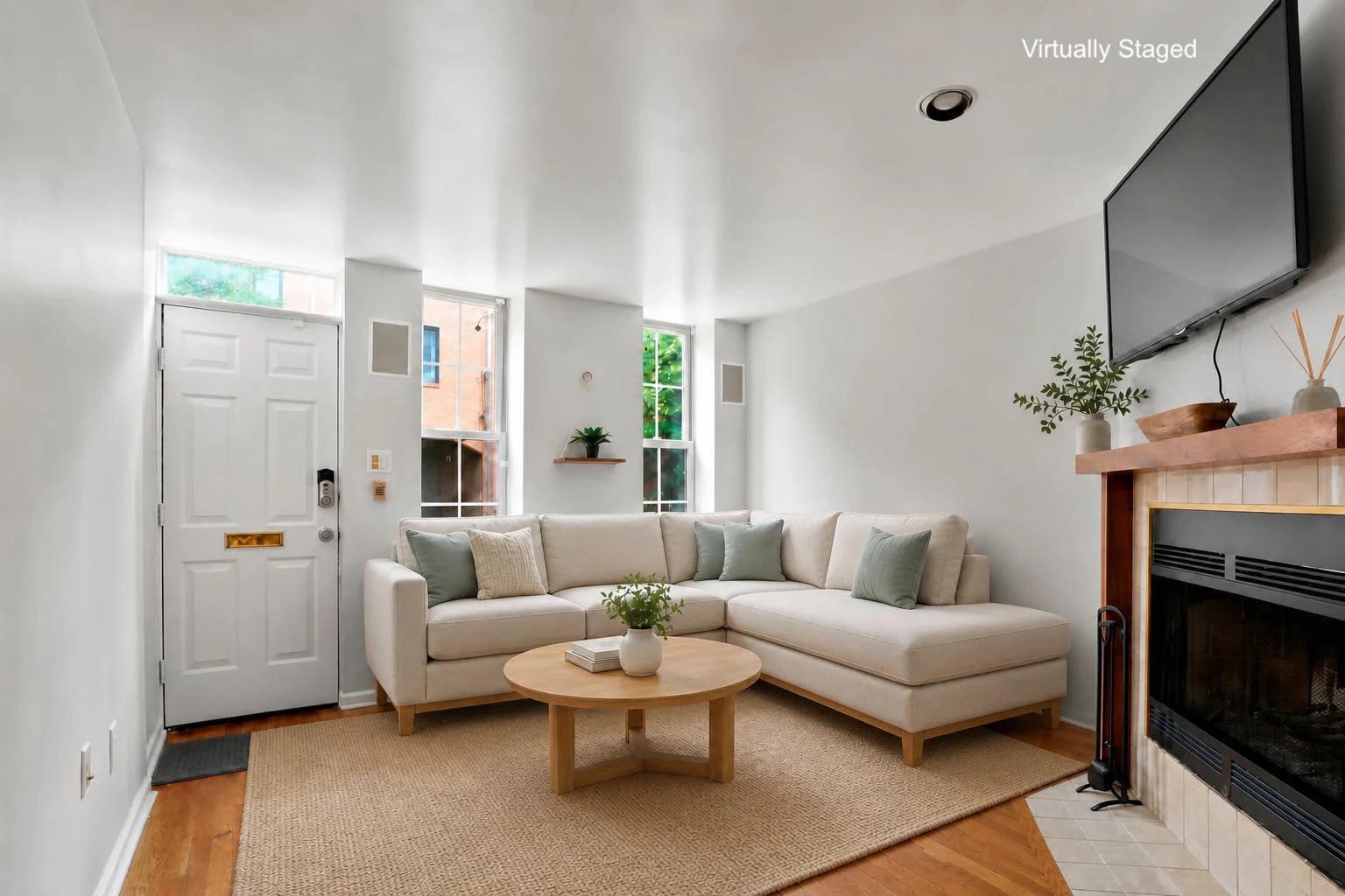 330 Monroe Street Philadelphia, PA 19147 - Photo 5 of 33 Living room, virtually staged.