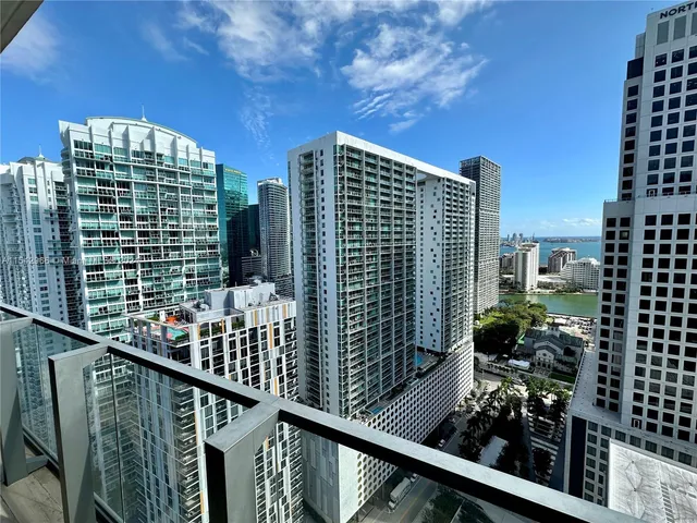 a city view from a balcony