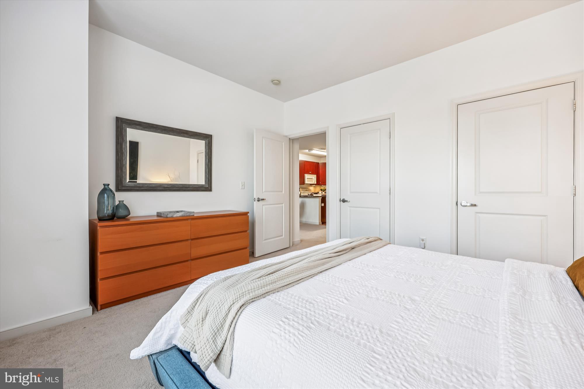 8045 Newell Street, Unit 215 Silver Spring, MD 20910 - Photo 20 of 31 a bedroom with a bed and a dresser