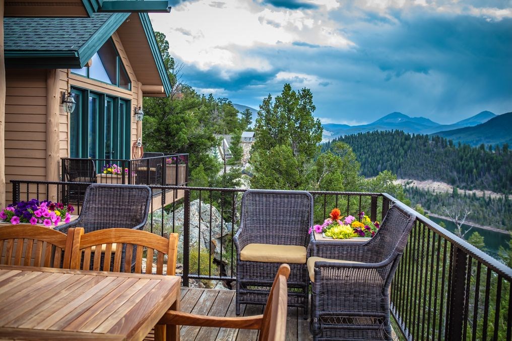 317 High Meadow Drive Dillon, CO 80435 - Photo 25 of 35 a view of a chairs and tables on the roof deck