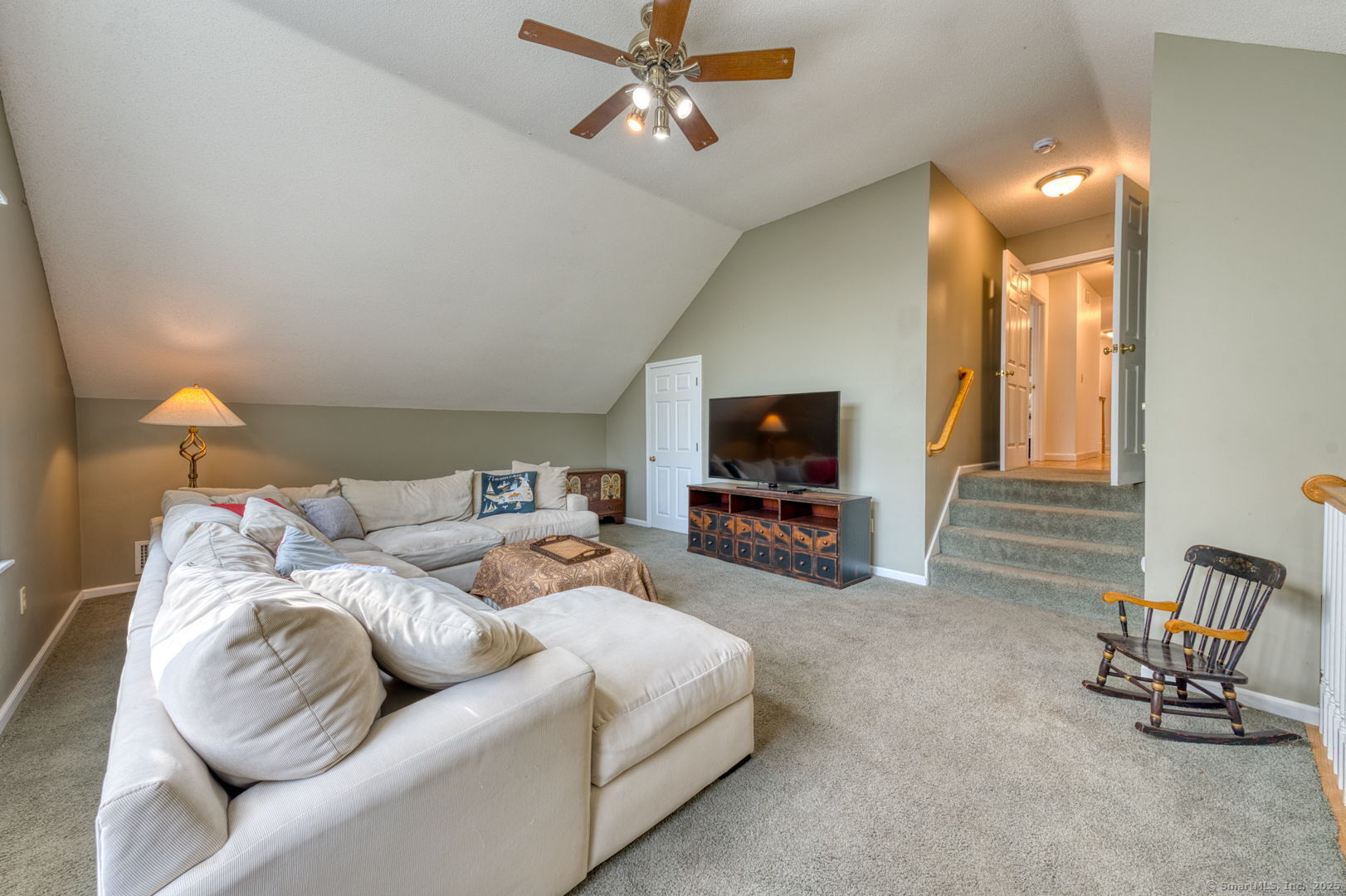 34 Hanover Farms Road Bolton, CT 06043 - Photo 18 of 39 Super bonus room with high ceiling and loads of light! Plus two walk in closet/storage areas!! Leads right to the bedroom areas.