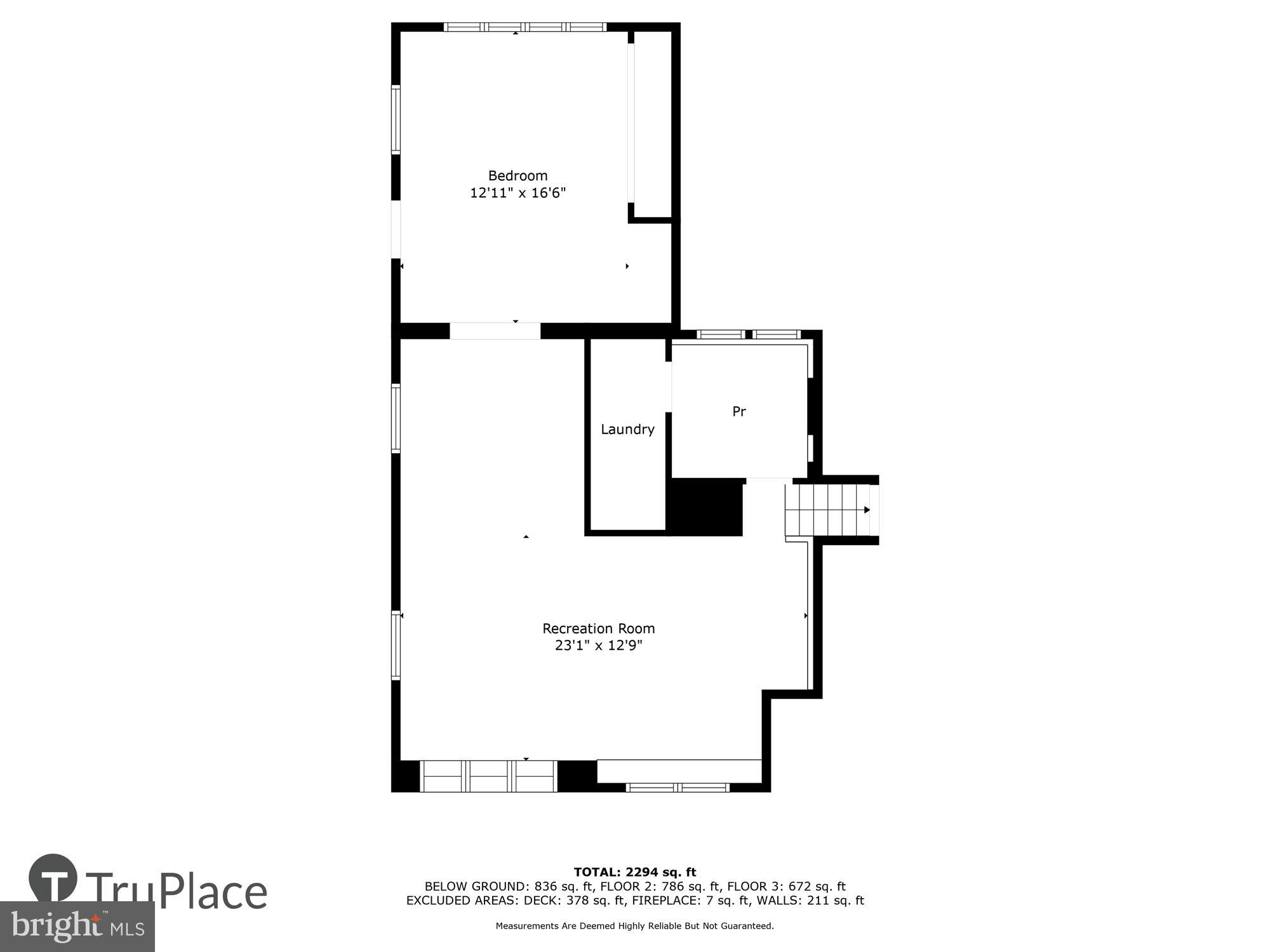 25 Ridgefield Road Lutherville-Timonium, MD 21093 - Photo 67 of 69 Lower Level (Labels & Measurements)