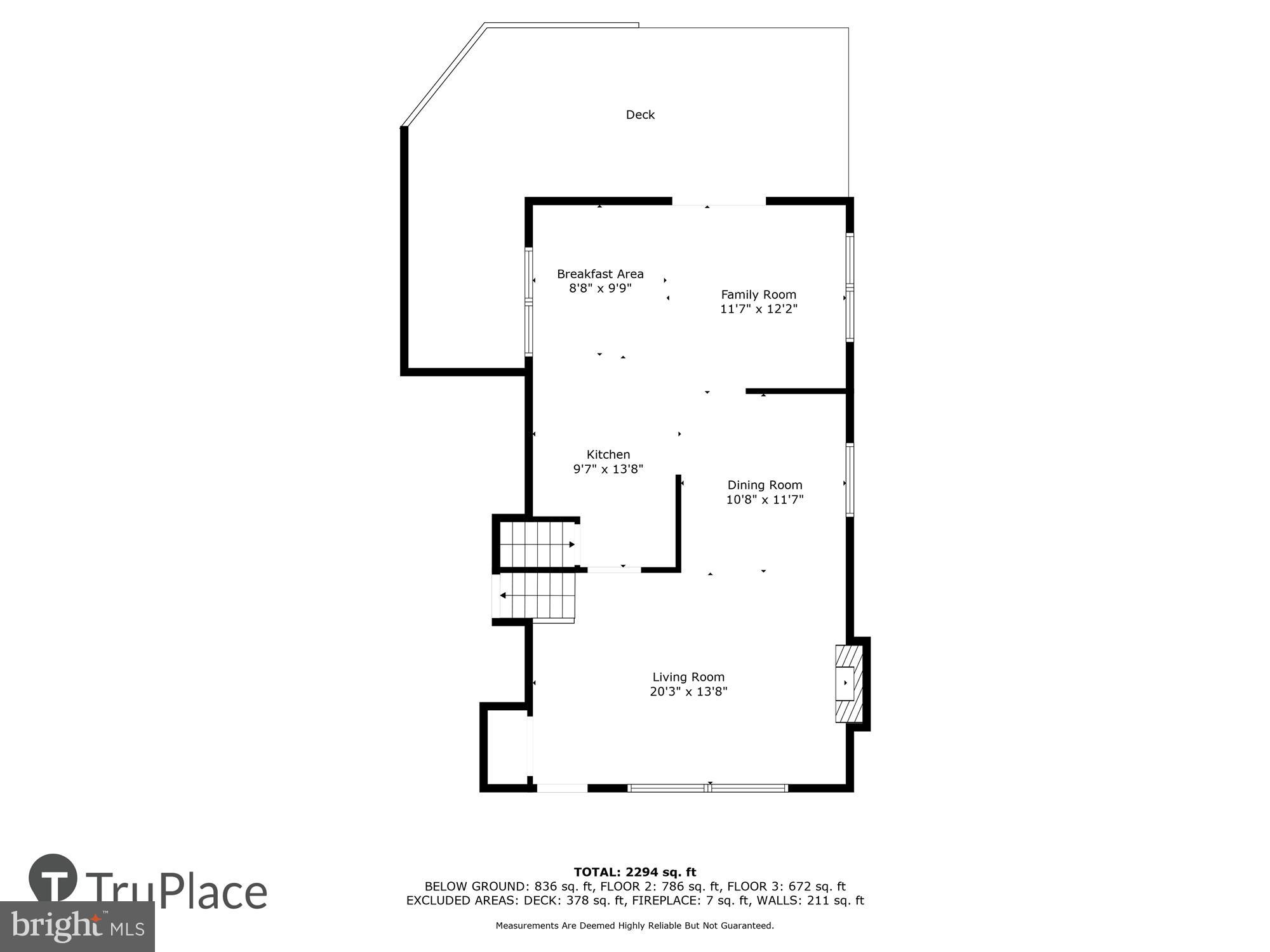 25 Ridgefield Road Lutherville-Timonium, MD 21093 - Photo 68 of 69 Main Level (Labels & Measurements)