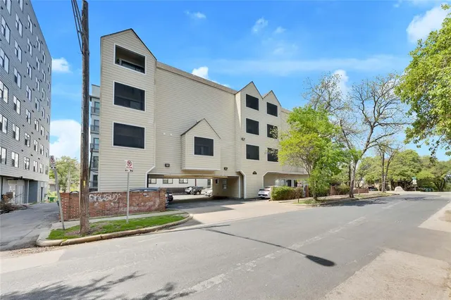 a view of a building with a outdoor space