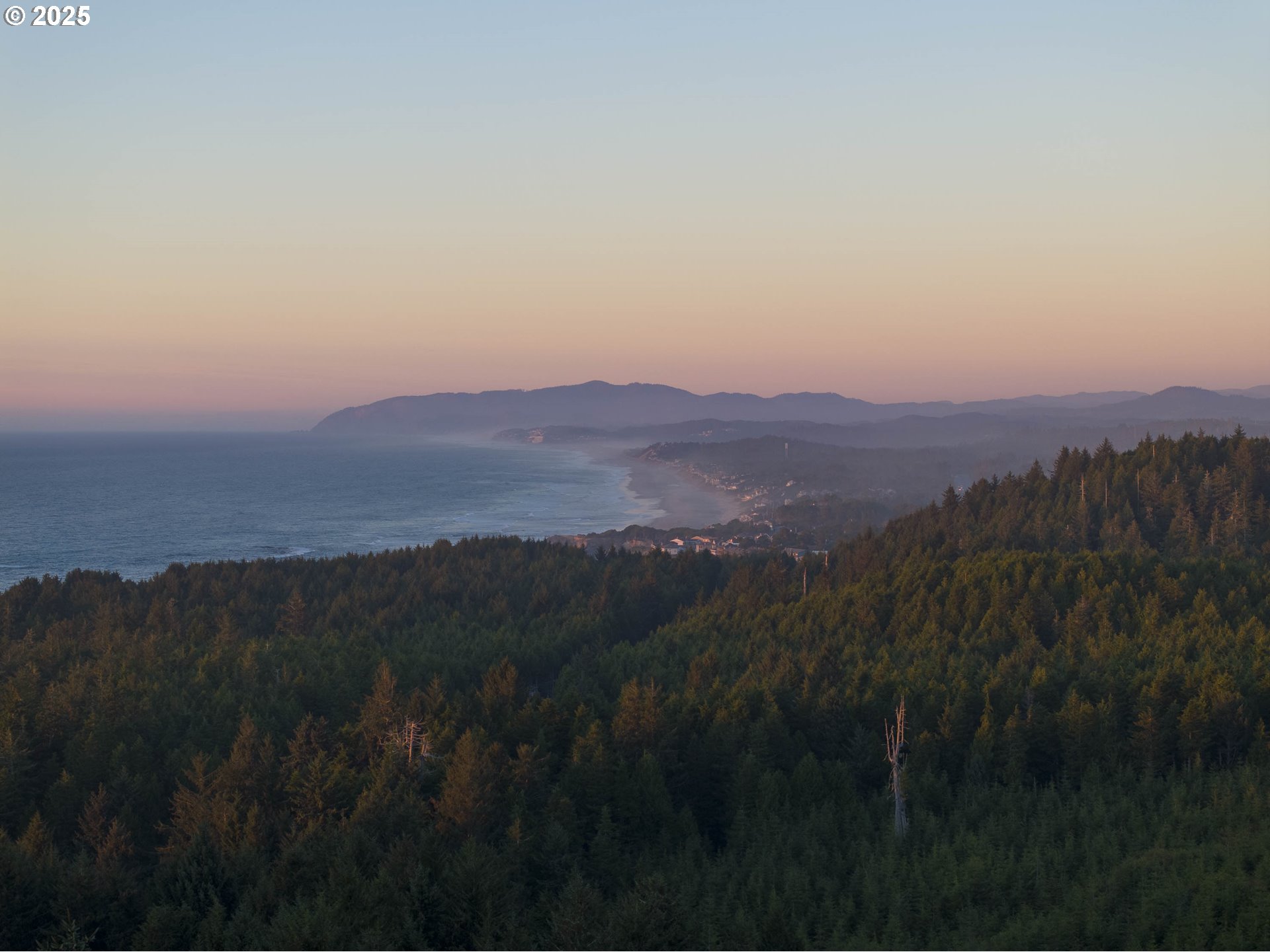 0 Northeast Lillian Lane, Unit LOT 24 Depoe Bay, OR 97341 - Photo 7 of 16 a view of a lush green forest with mountains in the background