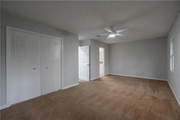 a view of an empty room