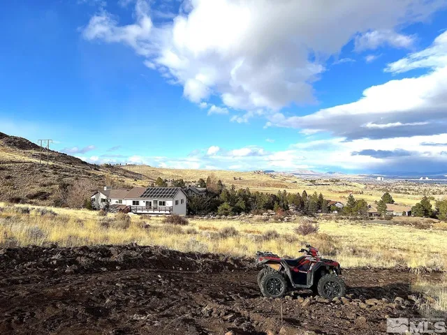 a view of roof and city