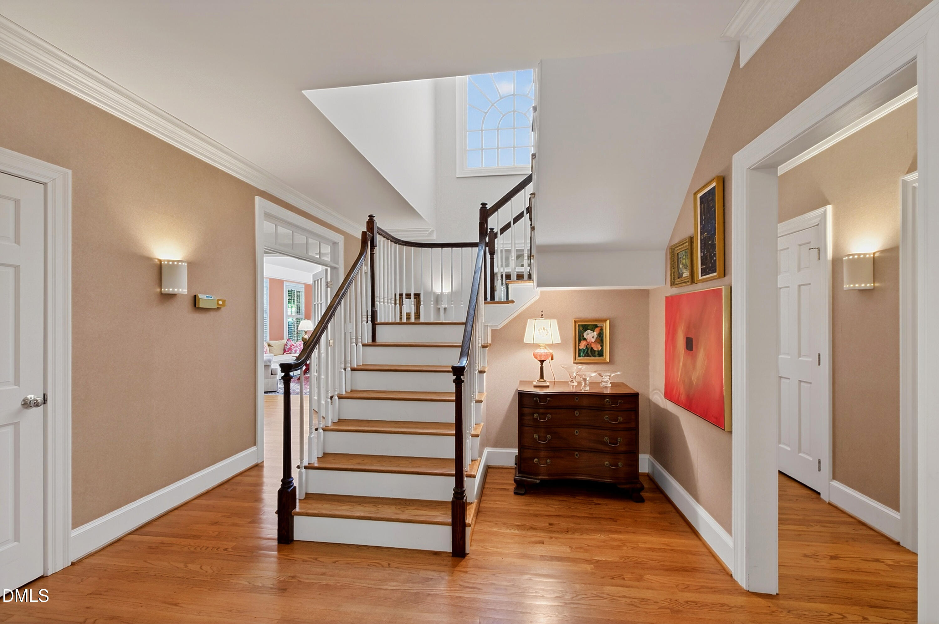 3708 Lubbock Drive Raleigh, NC 27612 - Photo 5 of 64 a view of entryway and hall with wooden floor