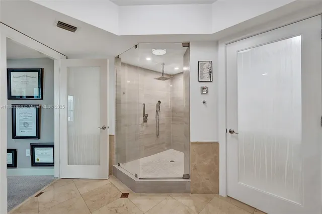 a view of a city with ocean view