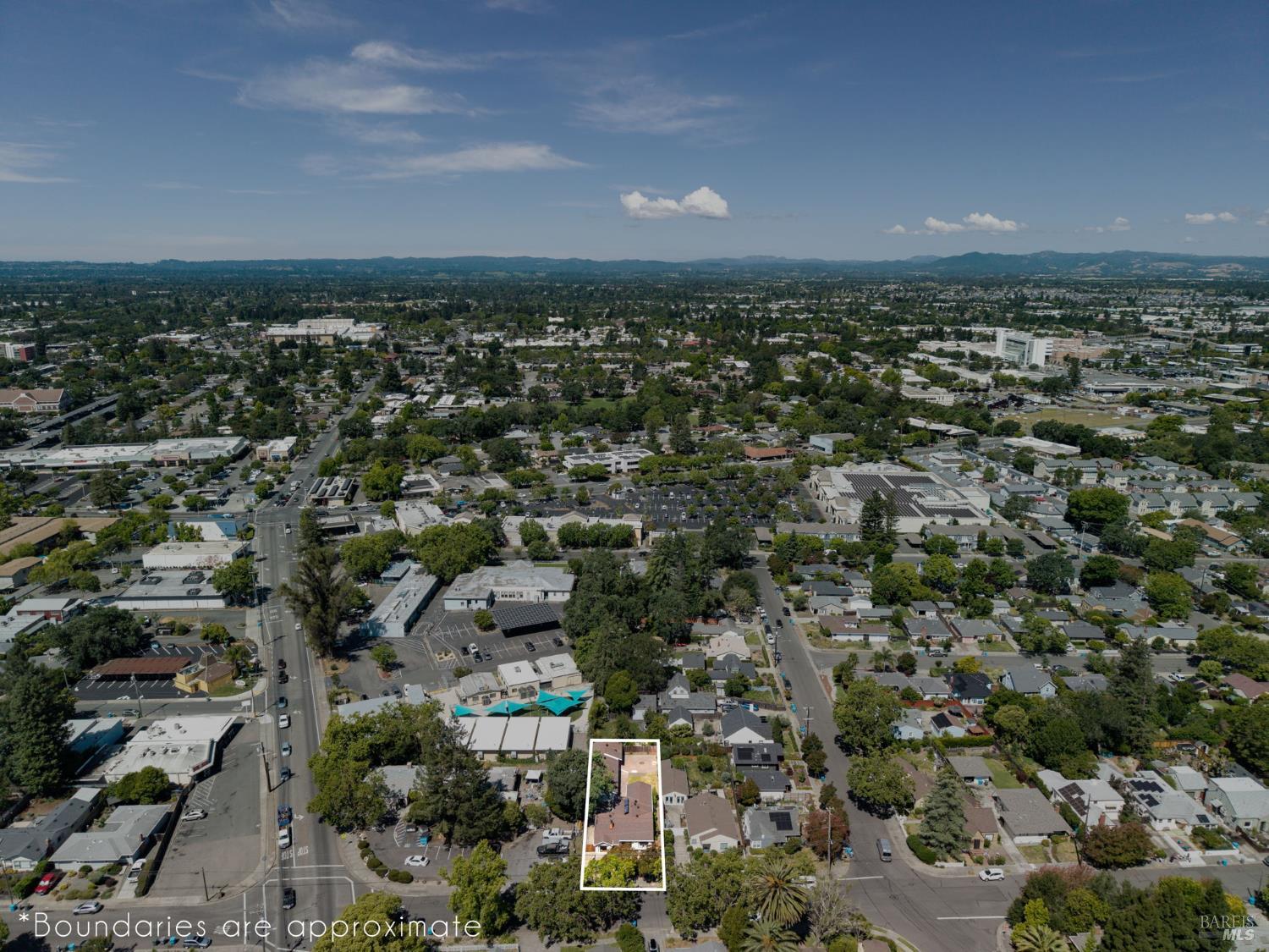 2211 Humboldt Street Santa Rosa, CA 95404 - Photo 50 of 52 an aerial view of a city