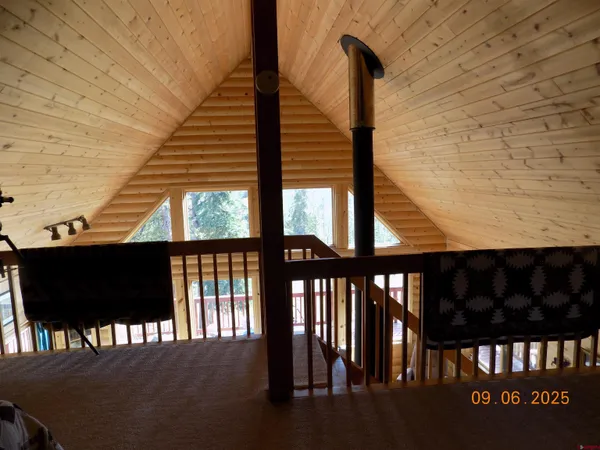 a view of a porch