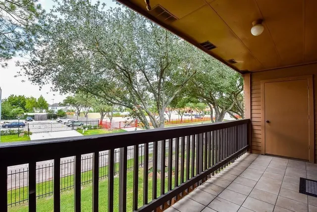 a city view from a balcony