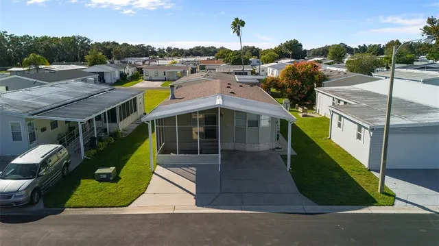 a view of a house with a park
