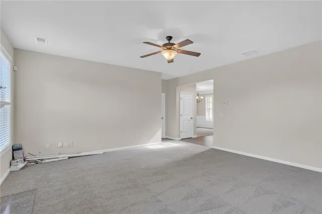 a view of an empty room