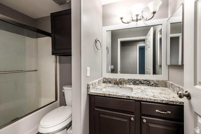 900 Bitner Road, Unit M 17 Park City, UT 84098 - Photo 13 of 29 Full bath featuring vanity and shower / bath combination with glass door