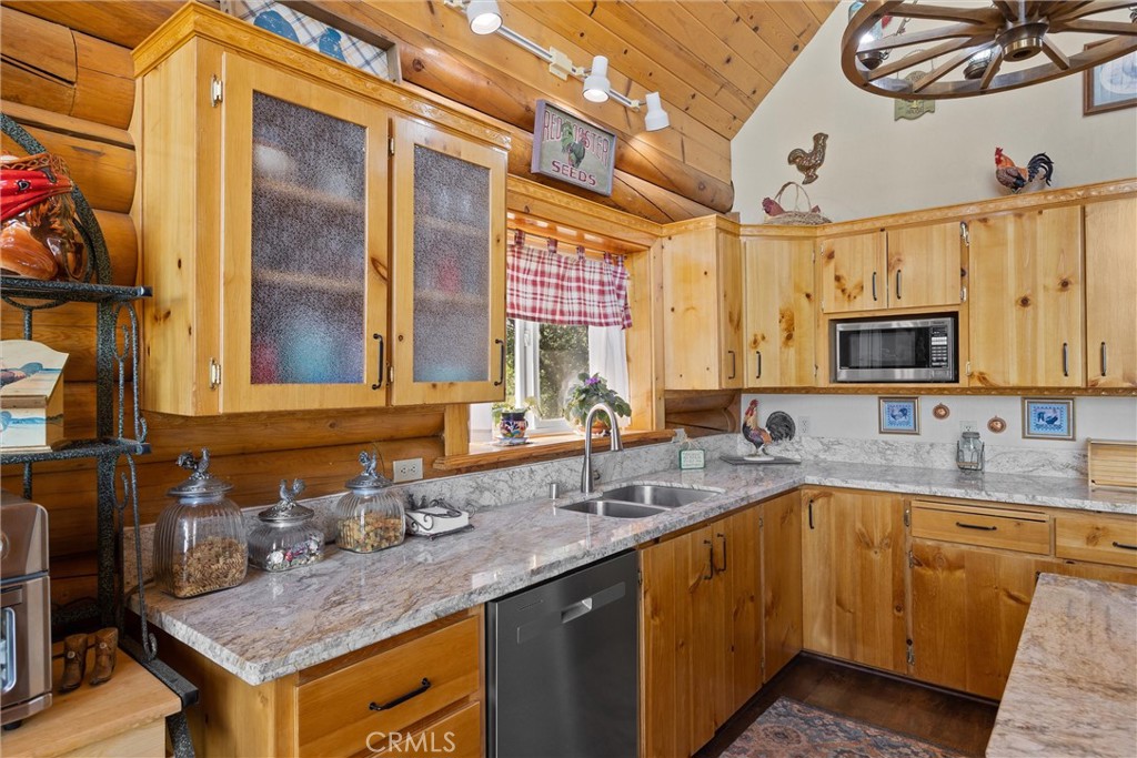 4592 Wendlis Road Forest Ranch, CA 95942 - Photo 15 of 64 a kitchen with a sink stove and microwave
