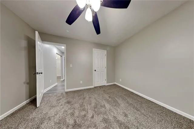 a view of an empty room