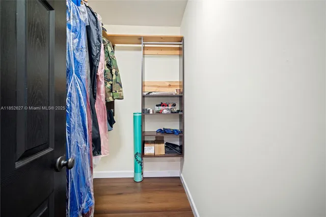 a view of a closet
