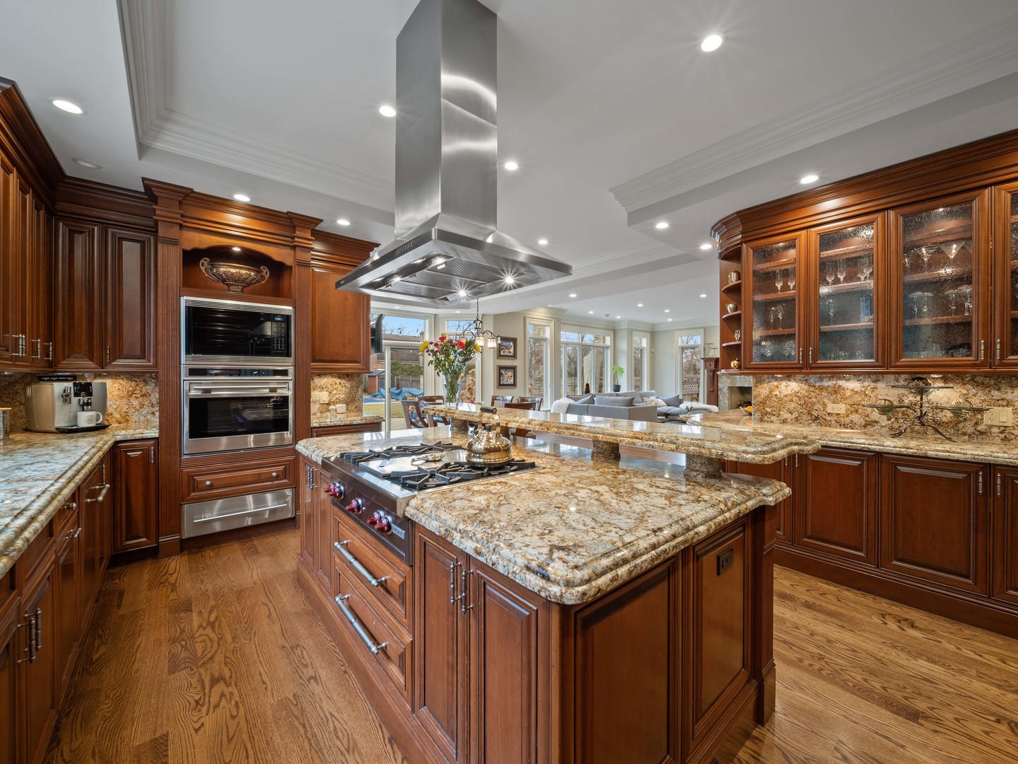 700 Greenwood Road Northbrook, IL 60062 - Photo 21 of 81 a kitchen with stainless steel appliances granite countertop a stove and a wooden cabinets