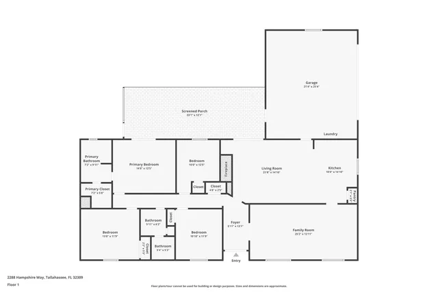 $325,000 | 2288 Hampshire Way, Tallahassee, FL 32309