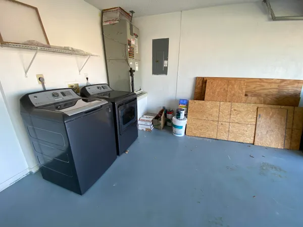 a living room with a couch and a table