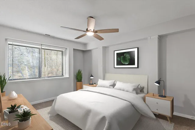 an empty room with a empty space and windows