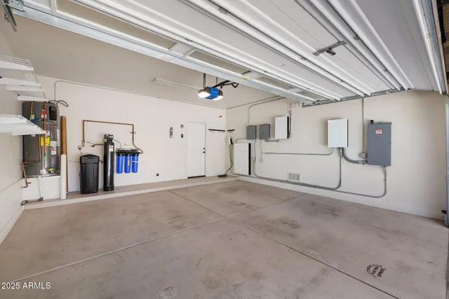 a view of a hall with wooden floor
