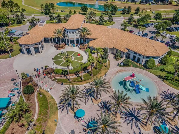 an aerial view of a city