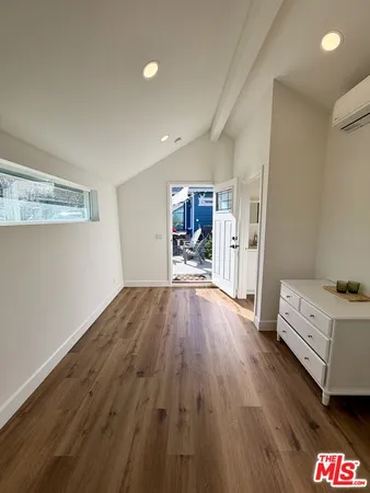 a room with a bed and a table