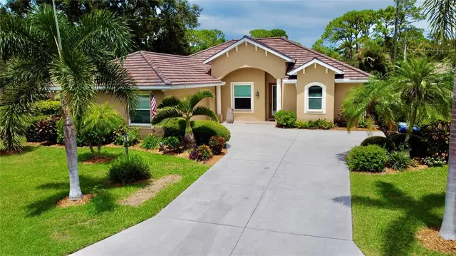 a view of a garden with potted plants