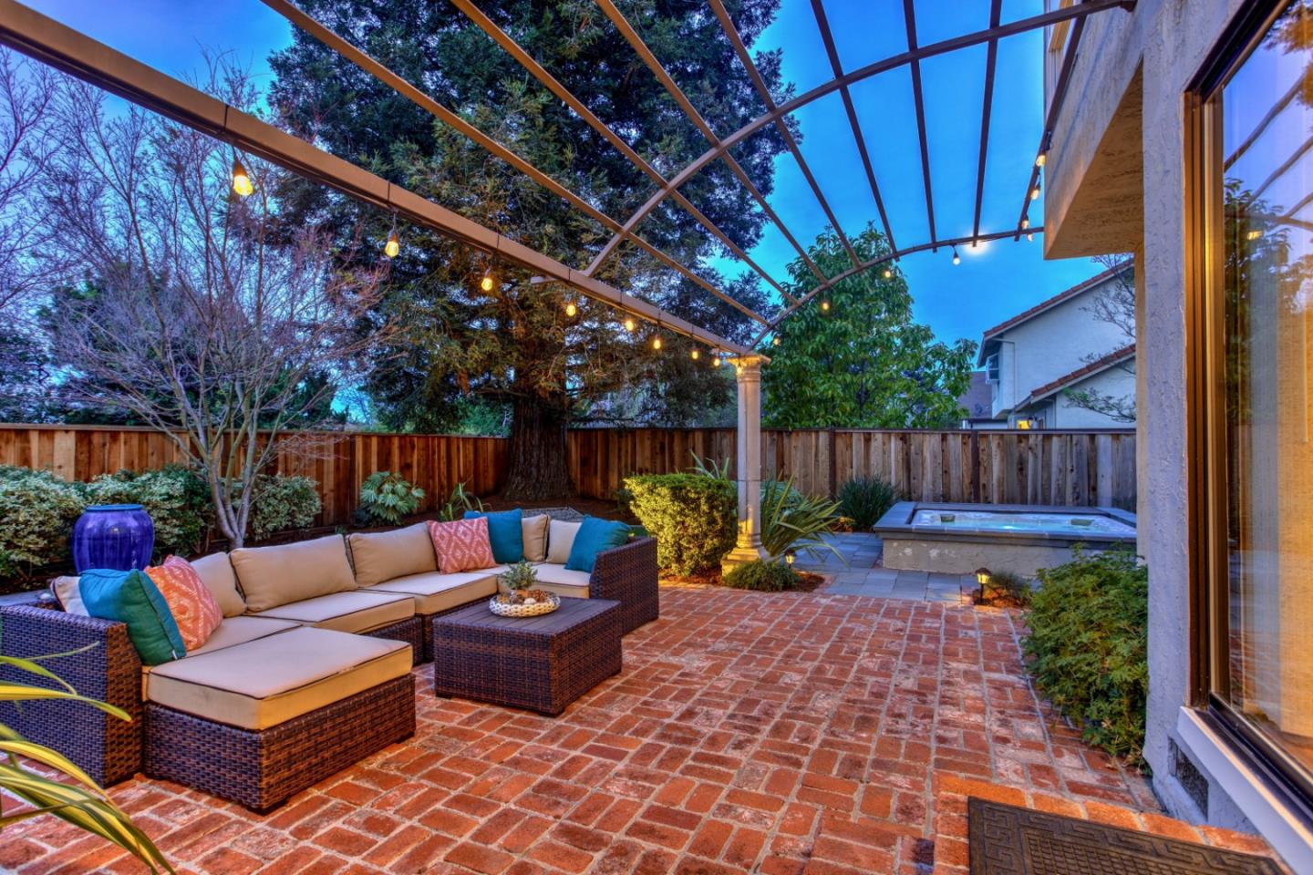 360 Apricot Lane Mountain View, CA 94040 - Photo 19 of 25 a view of a backyard with sitting area