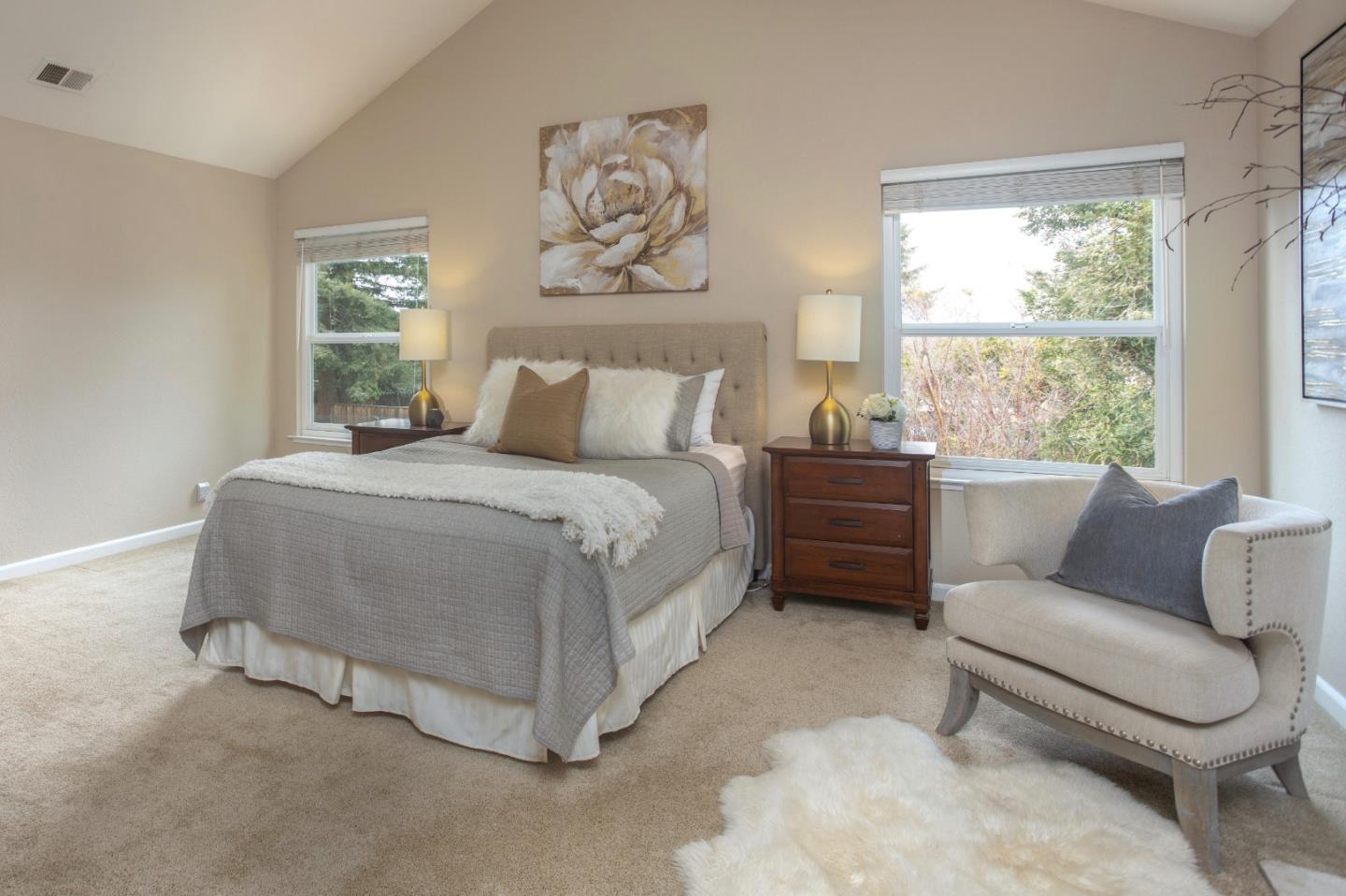 360 Apricot Lane Mountain View, CA 94040 - Photo 10 of 25 a bedroom with a bed and a couch