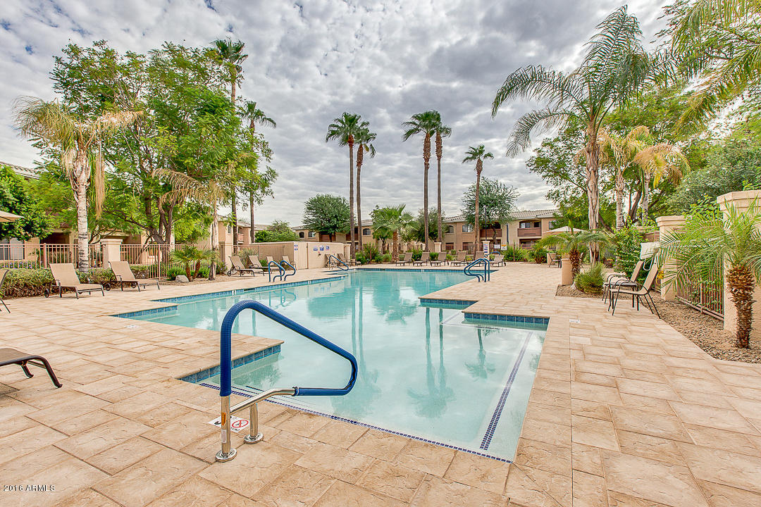 10030 West Indian School Road, Unit 269 Phoenix, AZ 85037 - Photo 33 of 34 a swimming pool with outdoor seating and yard