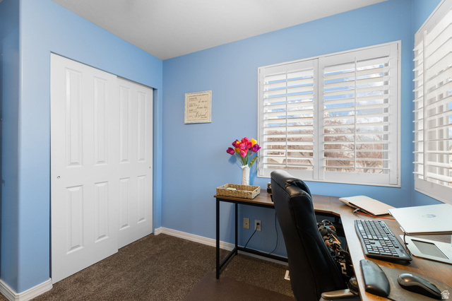 1625 Pages Pl Drive Bountiful, UT 84010 - Photo 20 of 31 Bedroom featuring dark colored carpet and baseboards