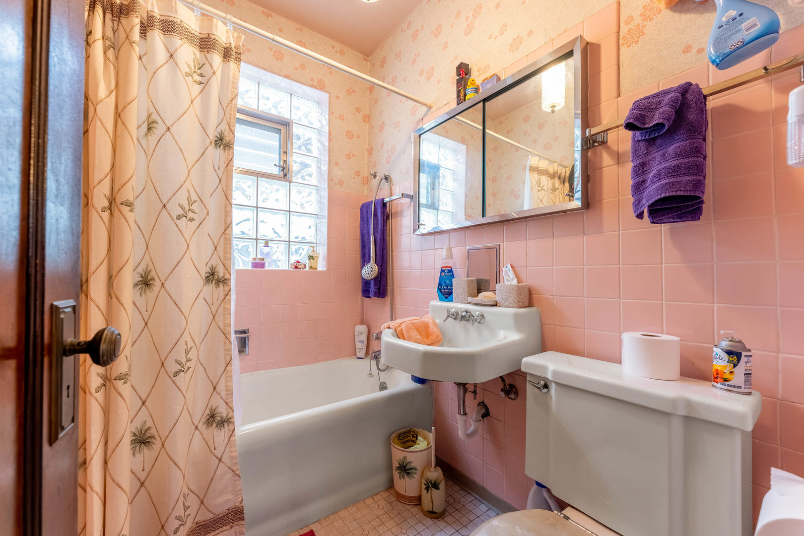 5815 West School Street Chicago, IL 60634 - Photo 12 of 20 a bathroom with a sink a toilet and shower