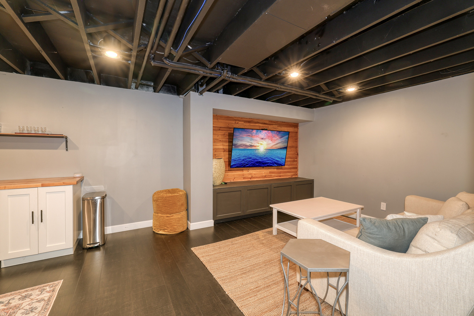 724 South Jefferson Street Batavia, IL 60510 - Photo 18 of 23 a living room with furniture and a flat screen tv