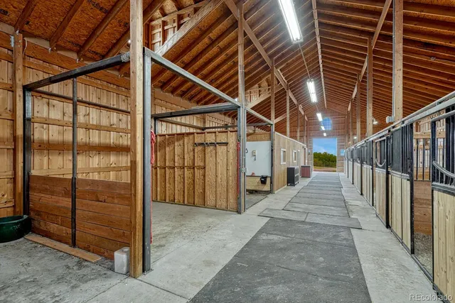 a view of wooden door