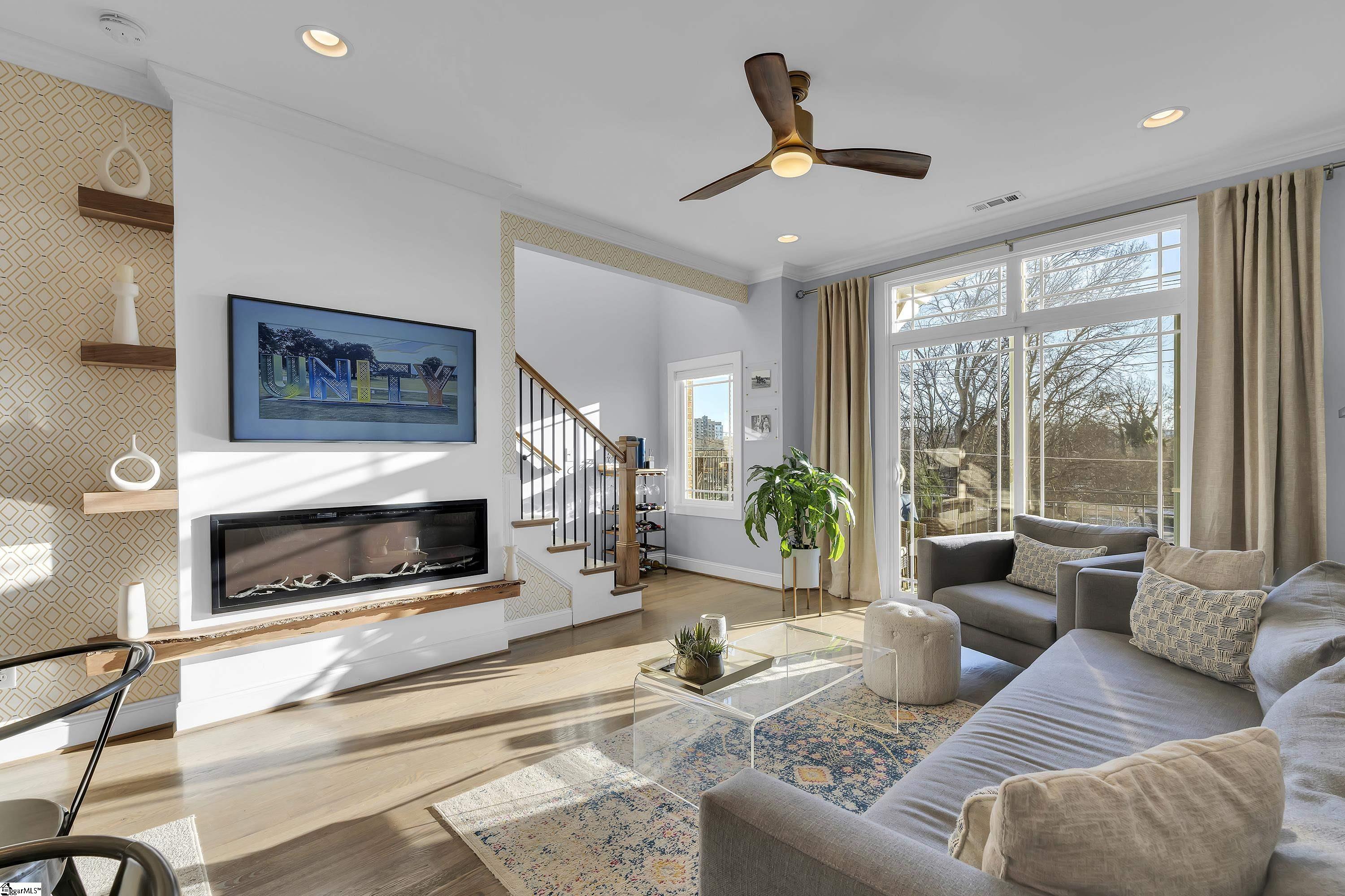 214 Gibbs Street Greenville, SC 29601 - Photo 31 of 45 Hardwood floors throughout, plenty of sunlight and privacy