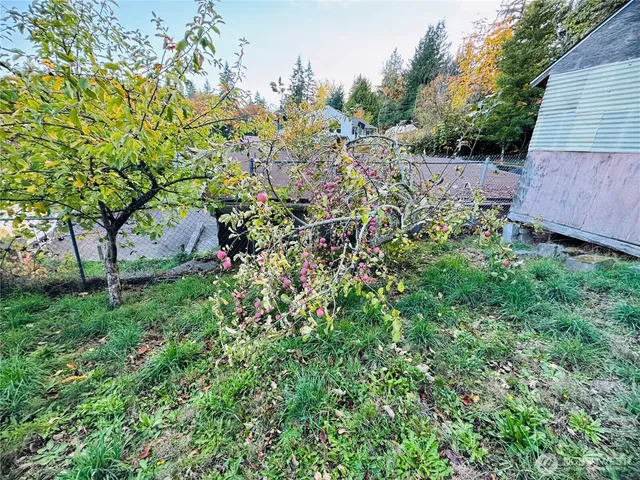 a view of a house with a park