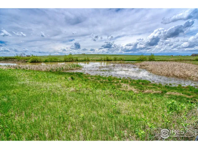 a view of a television in a field