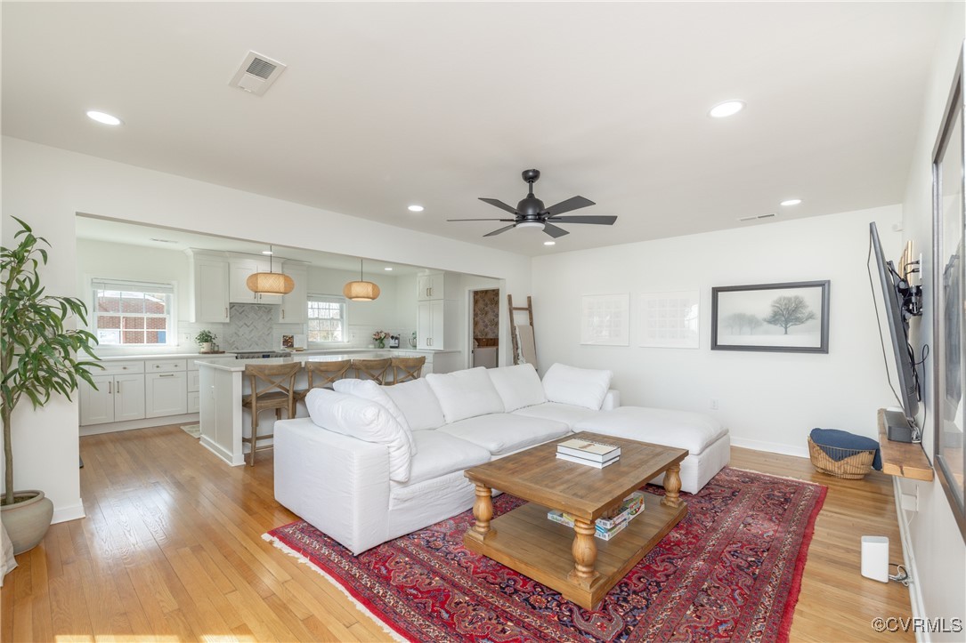 3057 West River Road Goochland, VA 23063 - Photo 6 of 35 Living room featuring light wood-style flooring, r