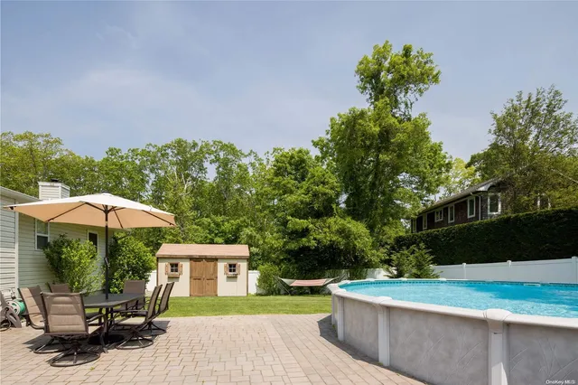 a house view with a garden space