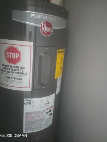 a view of water heater room