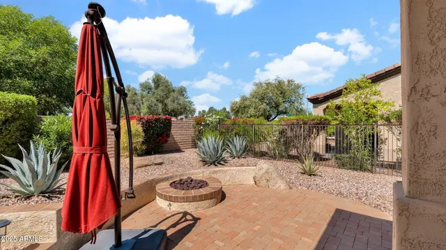 a view of outdoor space with furniture