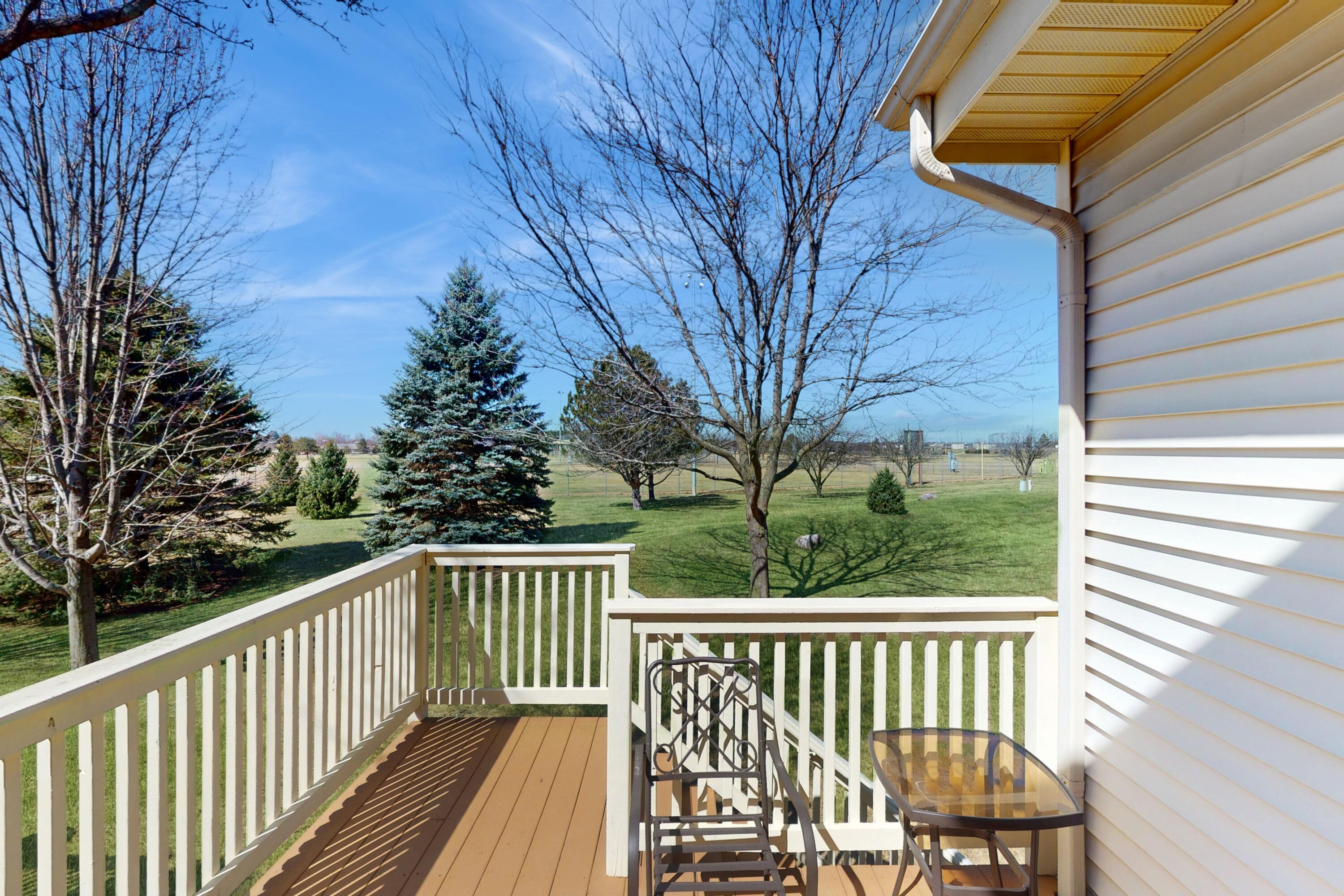 1151 East Townline Road, Unit 102 Lake Geneva, WI 53147 - Photo 3 of 15 Deck Overlooking Park