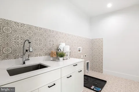 a view of a hallway with a window