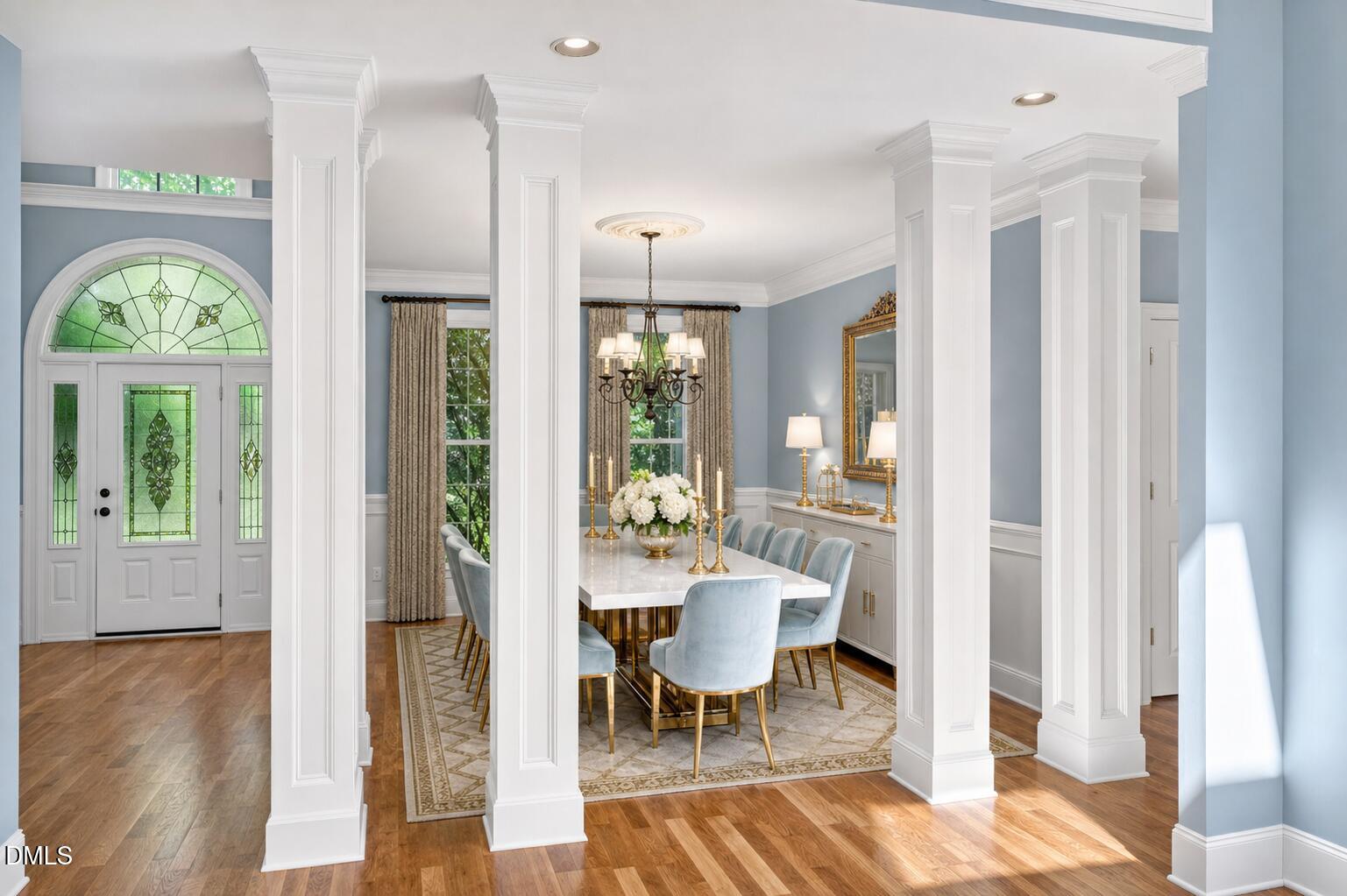 8497 Falkirk Ridge Court Wake Forest, NC 27587 - Photo 5 of 64 virtual_staging_dining_room2