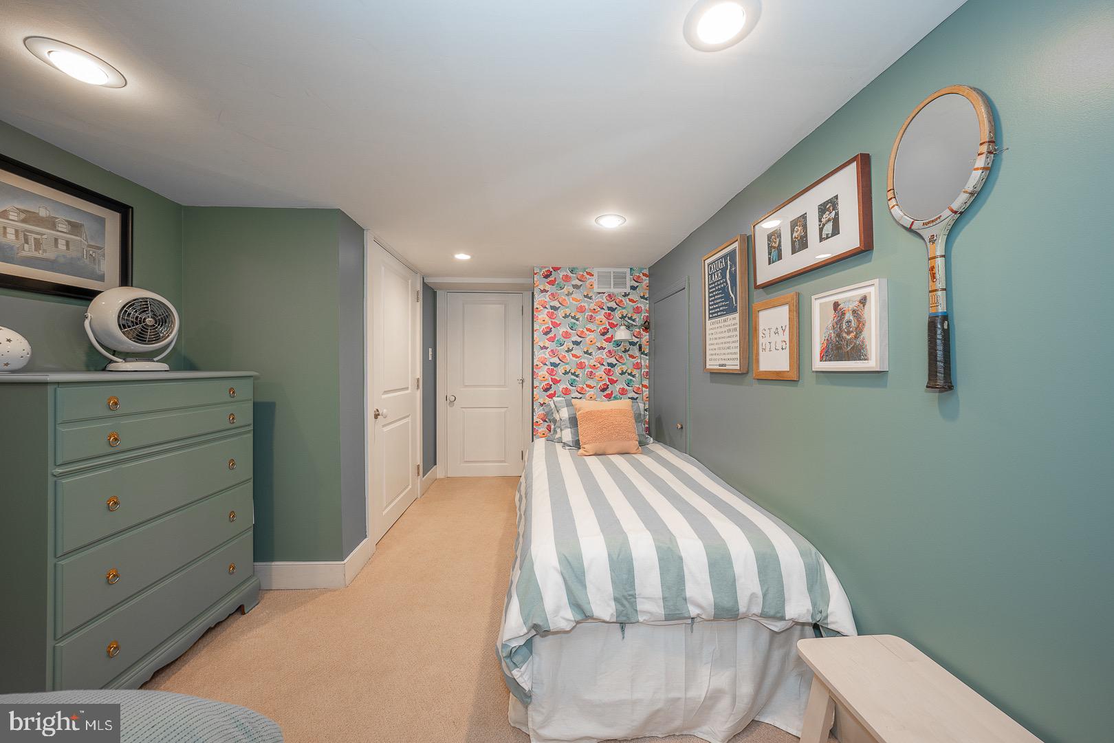 107 Radnor Road Wayne, PA 19087 - Photo 25 of 42 Bedroom #3 with Carpeting and Recessed Lights