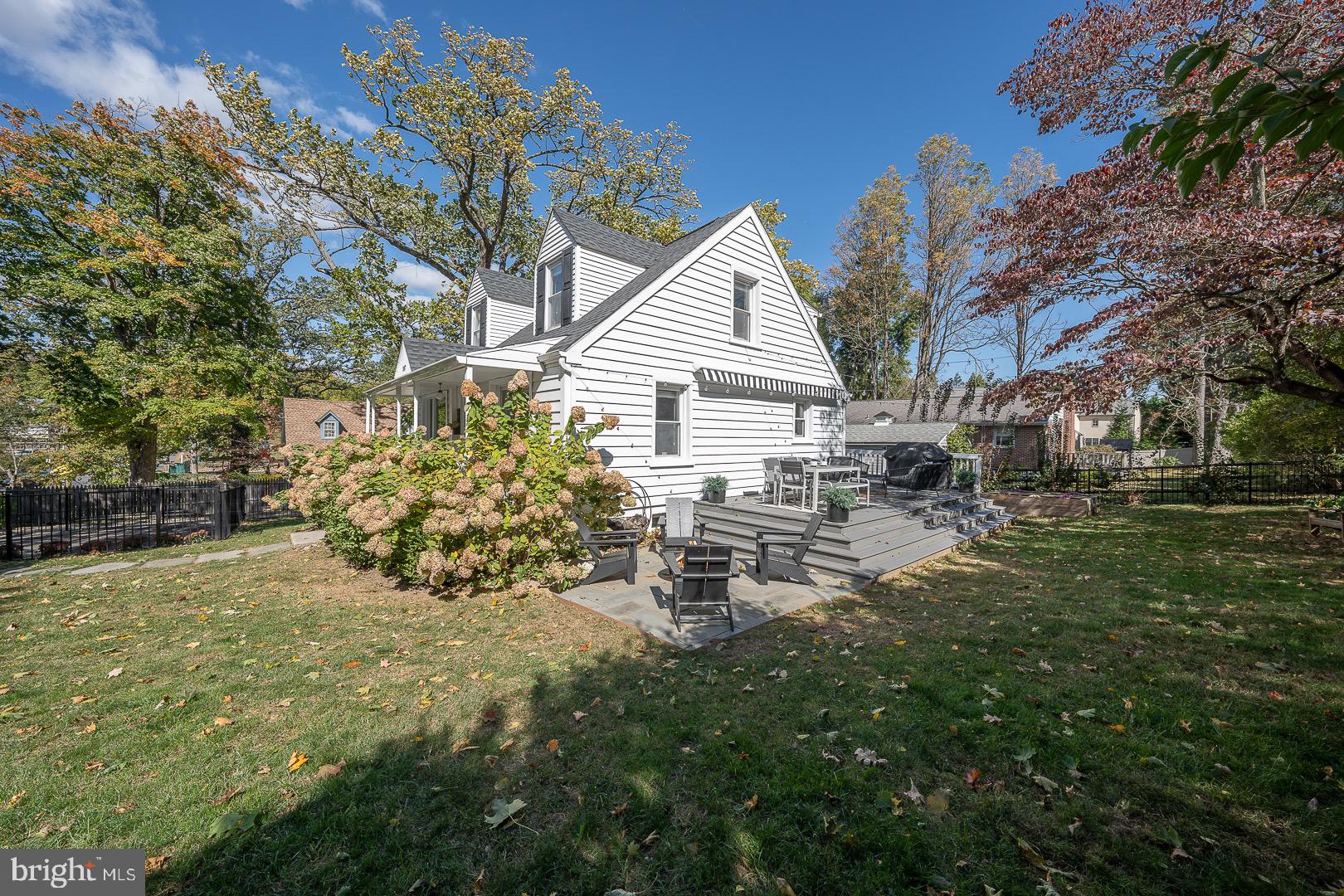 107 Radnor Road Wayne, PA 19087 - Photo 35 of 42 Deck Area with attached Patio